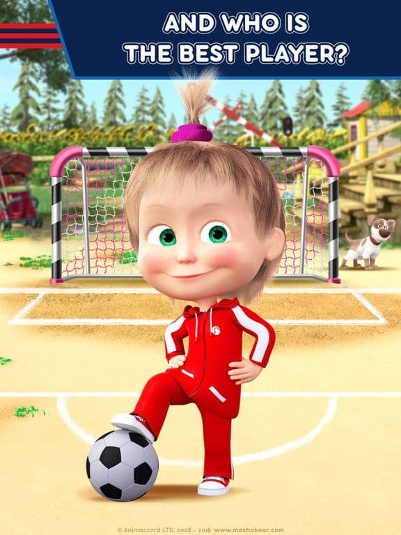 Masha and the Bear Soccer Game screenshot 2