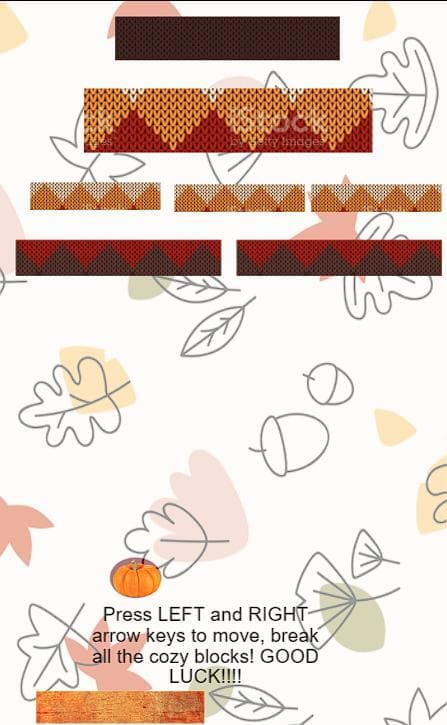 Cozy Autumn Brick Breaker screenshot 2