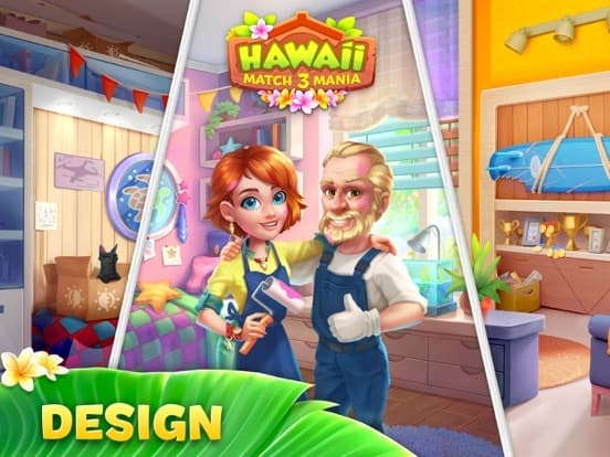 Hawaii Match-3 Mania: Design screenshot 2