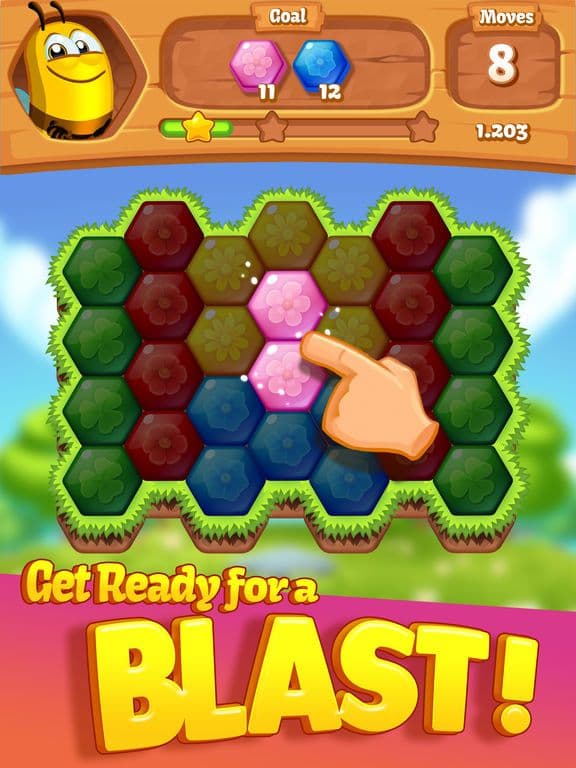 Bee Brilliant Blast screenshot 2