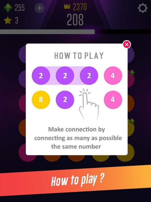 2048 connect: 2 & 2 game