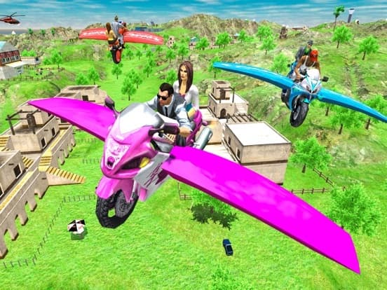 Flying Motorbike Real Sim 3D screenshot 5