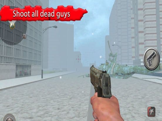 Shooting Zombie In City