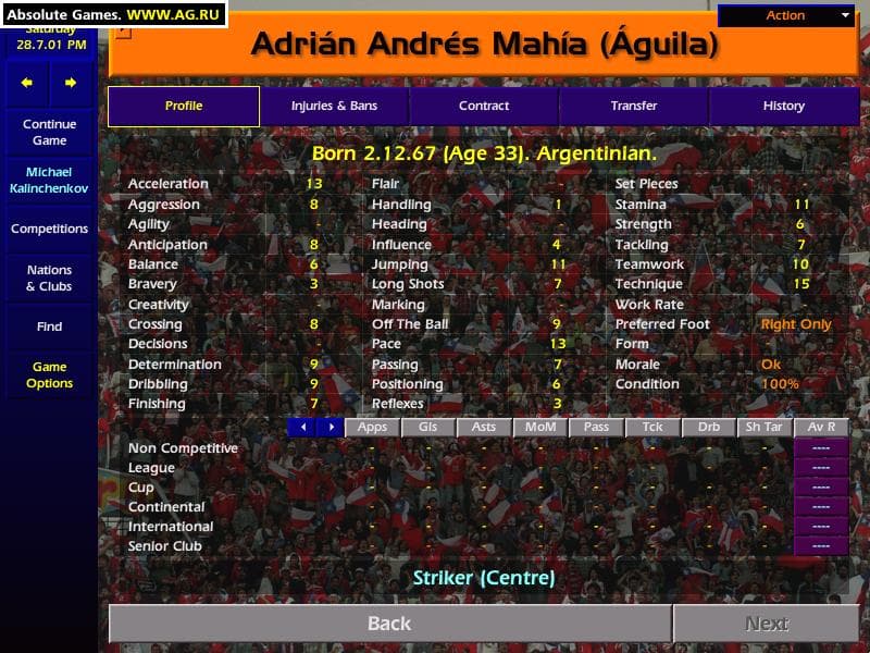 Championship Manager Season 01/02 screenshot 3