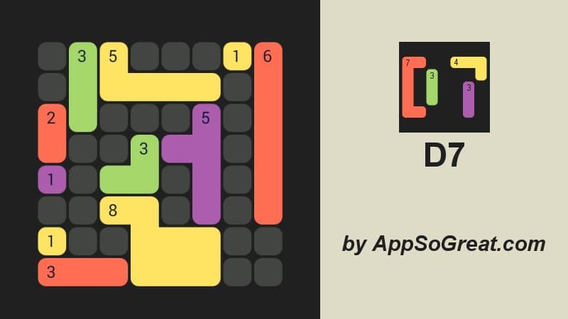 D7: pack the colored Dominoes per 7 screenshot 6