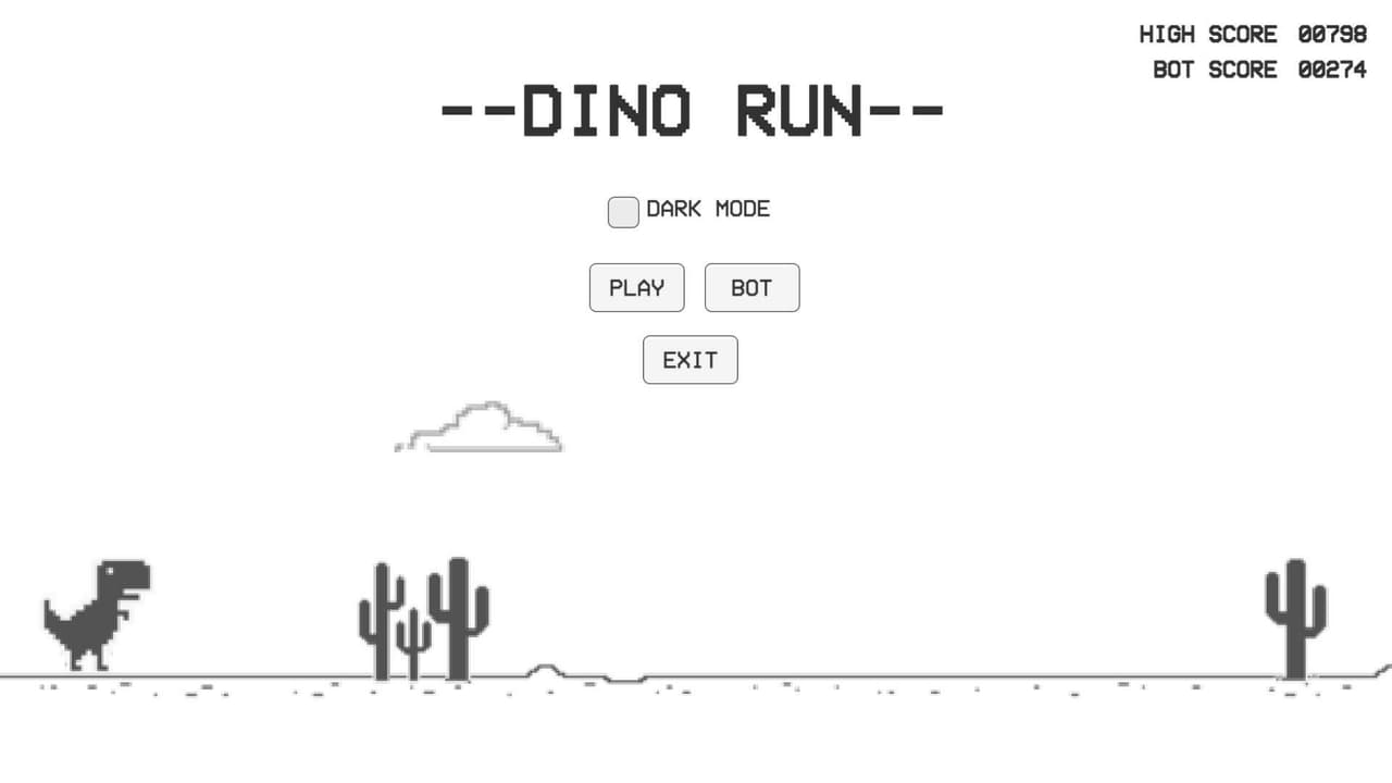 Chrome Dino Run (itch) screenshot 3
