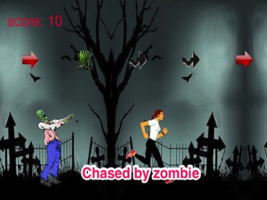 Girl vs Zombie: Running And Chasing screenshot 2