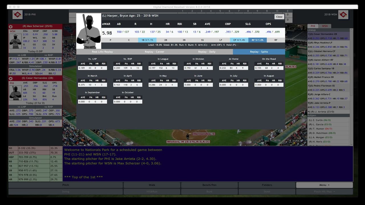 Digital Diamond Baseball V8 screenshot 3