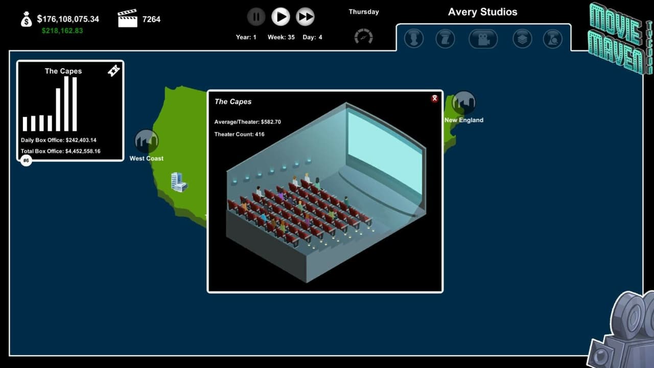 Movie Maven: A Tycoon Game screenshot 5