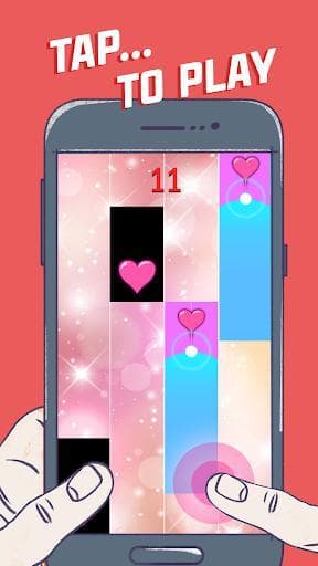 Lovely Heart Piano Tiles screenshot 2