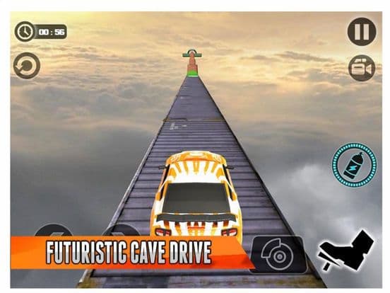 Car Tracks Sky Driving screenshot 3