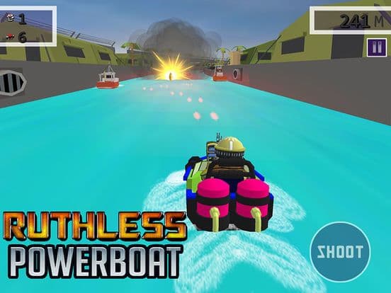 Ruthless Power Boat - Top Gun Shooting Game screenshot 3