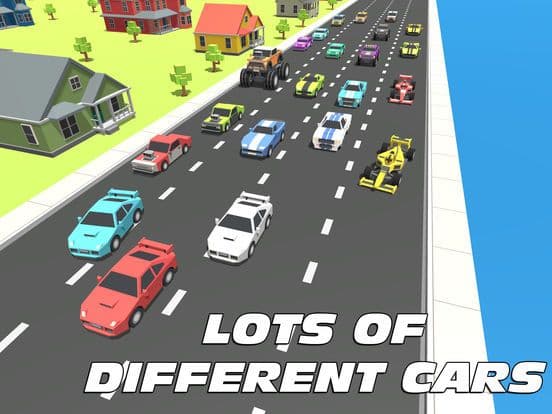 Blocky Cars Traffic Drive GT screenshot 5
