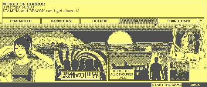 WORLD OF HORROR (itch) screenshot 2