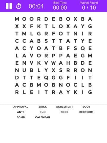 Word Search Colorful Puzzle screenshot 3