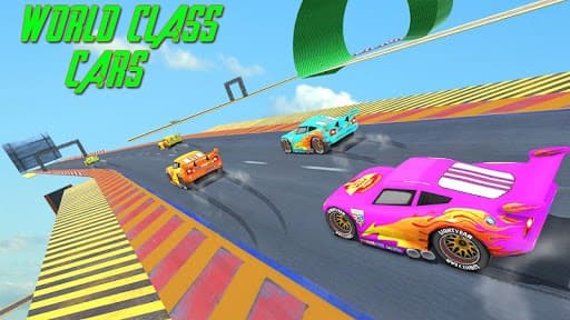 Splashy Superhero Vertigo racing: lightning car
