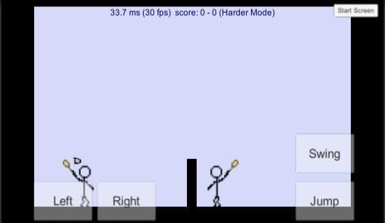 Pixel-Stickman: Badminton