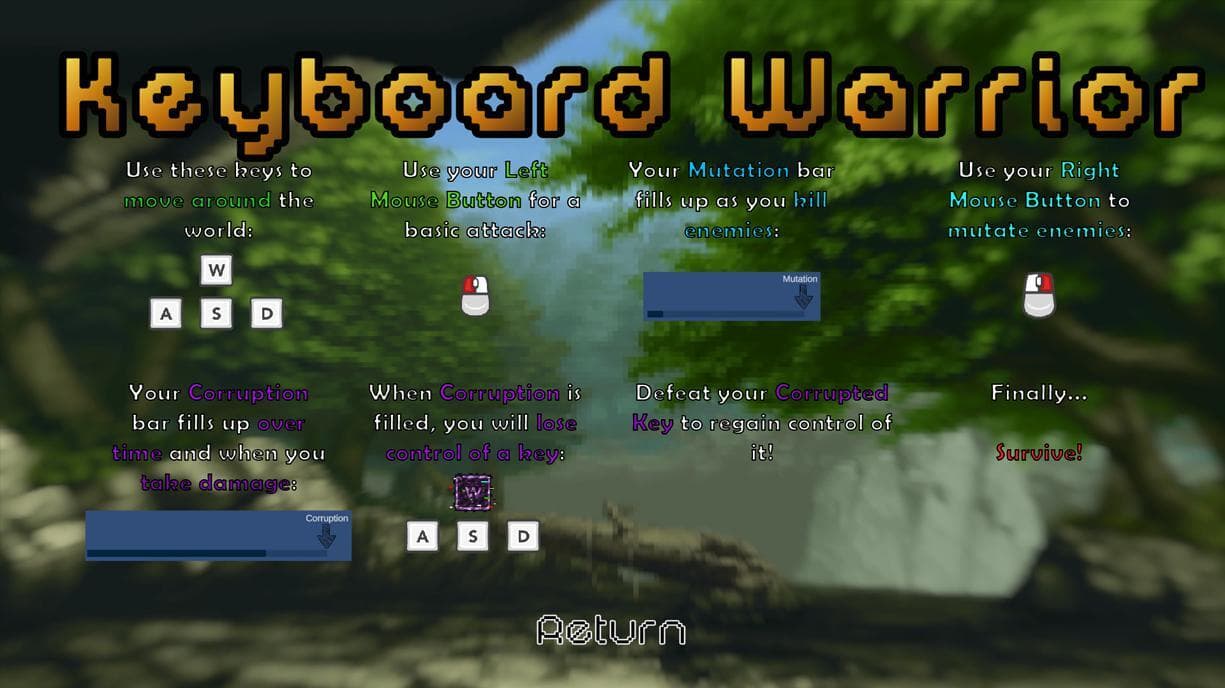Keyboard Warrior - 2022 Kingston Game Jam screenshot 2