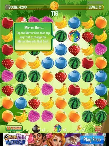 Fruit Blaster Mania - Blastings Fruits like Apples, Blueberry, Banana, Strawberry, Orange, Water Melons and Raspberry screenshot 5
