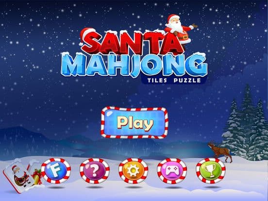 Santa Mahjong Solitaire Pro screenshot 2