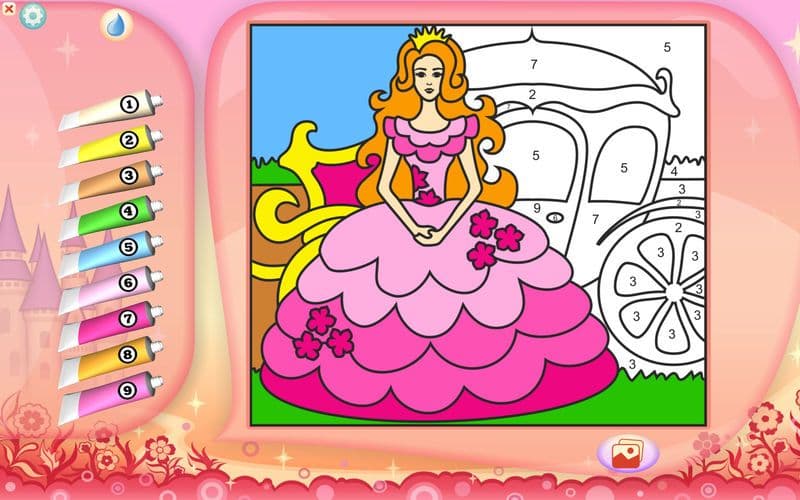 Color by Numbers - Princesses - Free screenshot 3