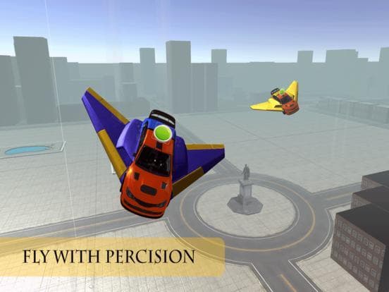 Futur Flying Car Racing: Free Play Flight Simulation screenshot 5