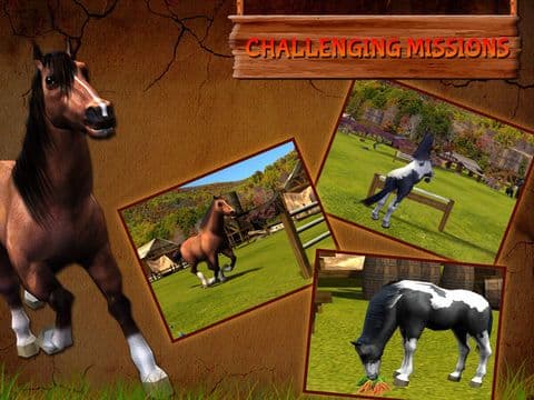 Horse Simulator - Wild Animal Riding Simulation Game to enjoy in Real 3D Farm Fields screenshot 2