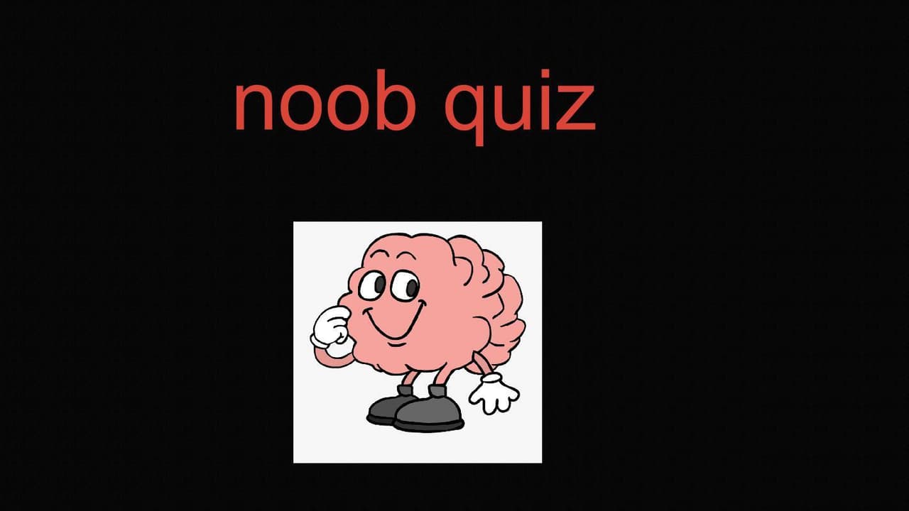 Noob Quiz