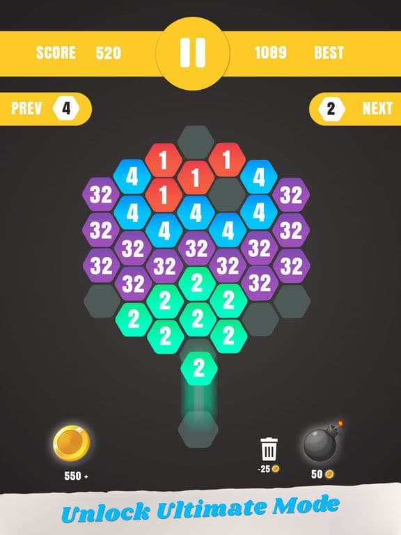 Hex Merge -Fuse & Lapse it up screenshot 3