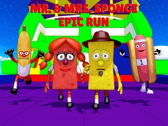 Mr. & Mrs. Sponge. Epic Run screenshot 2