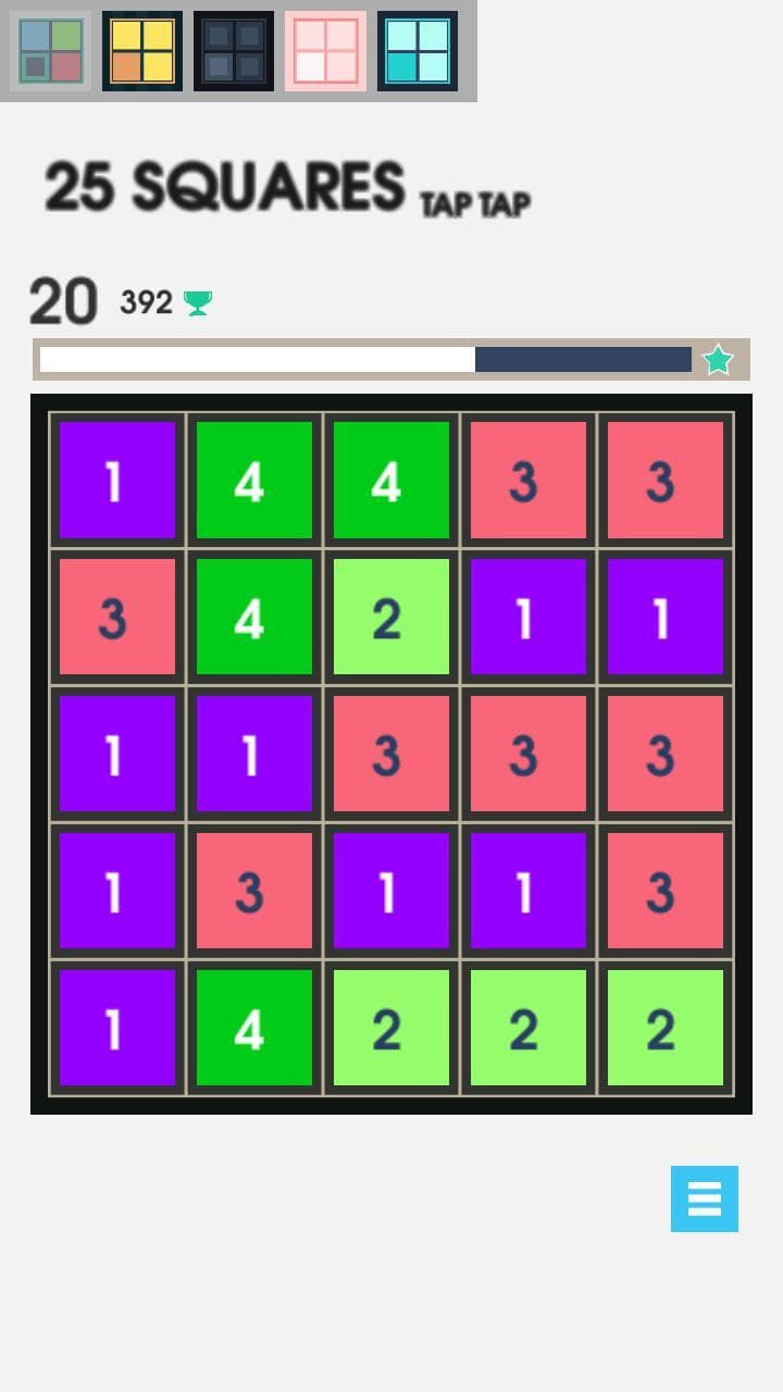 25 Squares - Tap Tap screenshot 3