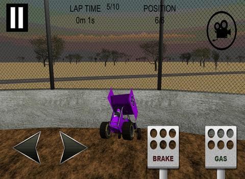 Sprint Car Dirt Track Game Free screenshot 3