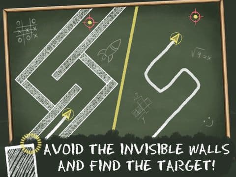 Blind Line - Blackboard Chalk Puzzle Game screenshot 2