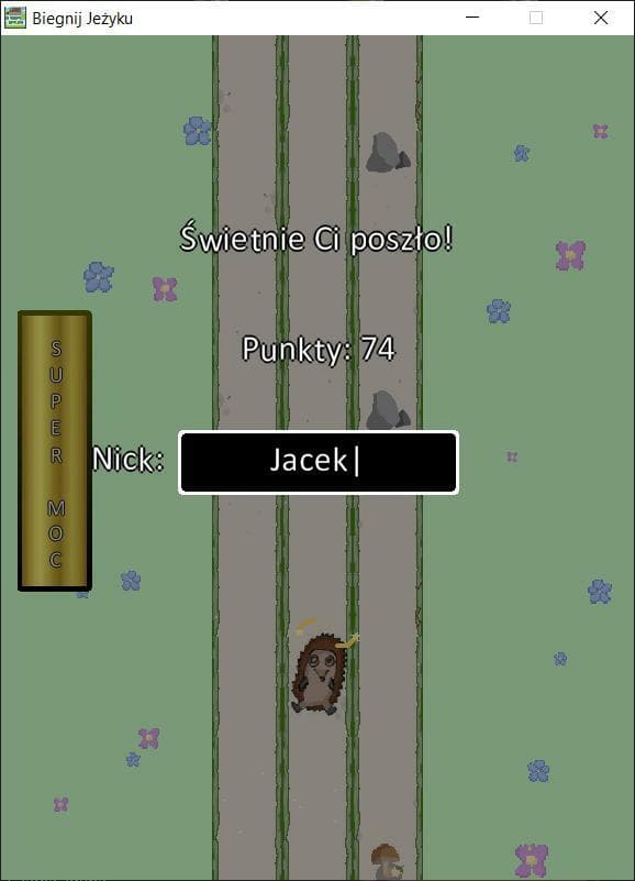 Biegnij Jeżyku! (eng: Run Hedgehog!) screenshot 4