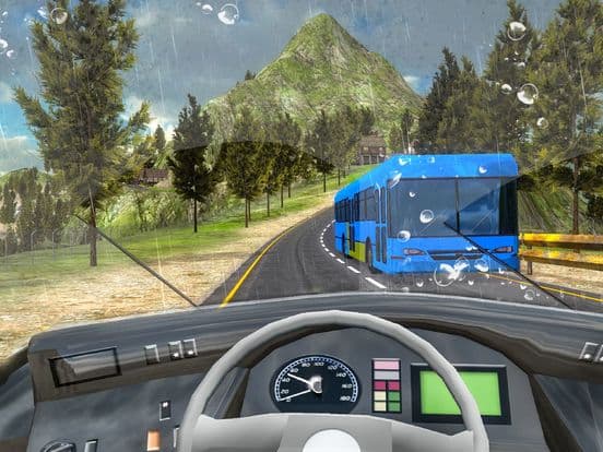 New Off-Road Coach Bus Driving
