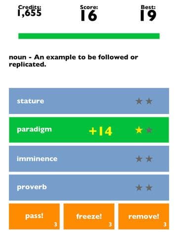 Words Inc - Endless Vocabulary Definition Competition screenshot 2
