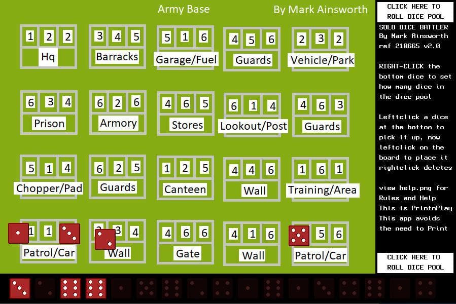 Solo Dice Battler
