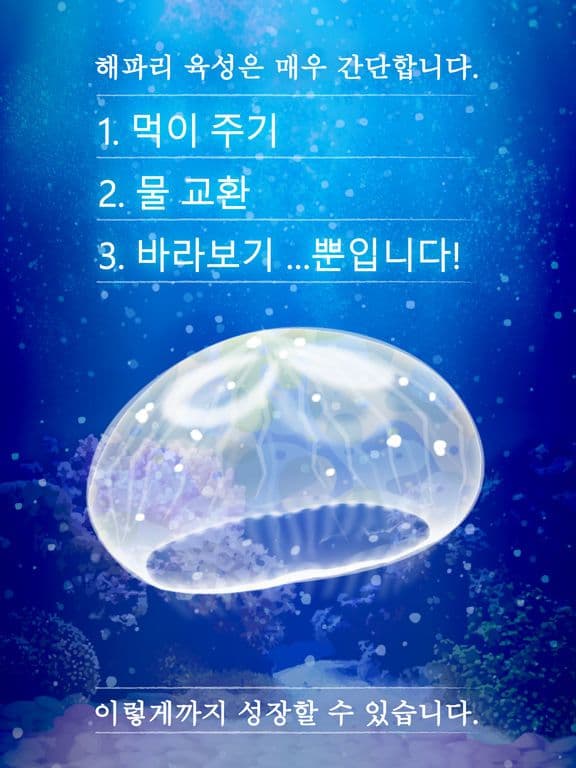 힐링의 해파리 육성 게임 screenshot 3
