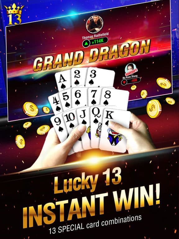Lucky 13: 13 Card Poker Puzzle screenshot 3