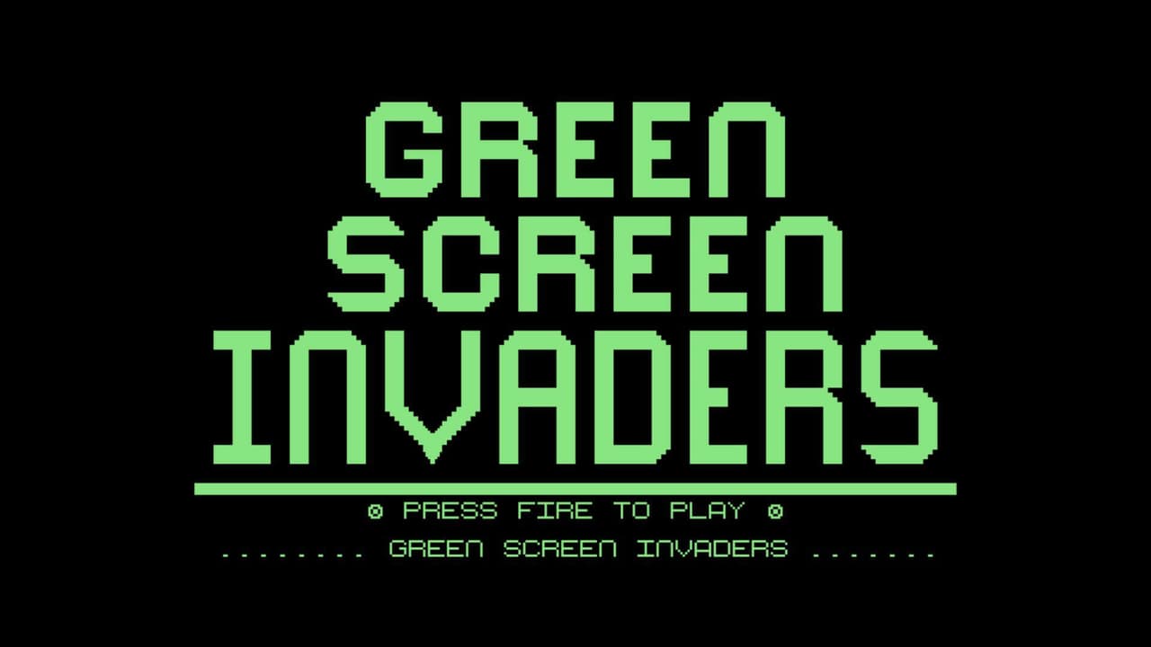 Green/Colour Screen Invaders C64 screenshot 3