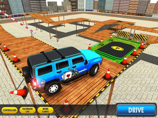 City Climb Prado Car Stunt Parking Simulator 3D screenshot 2