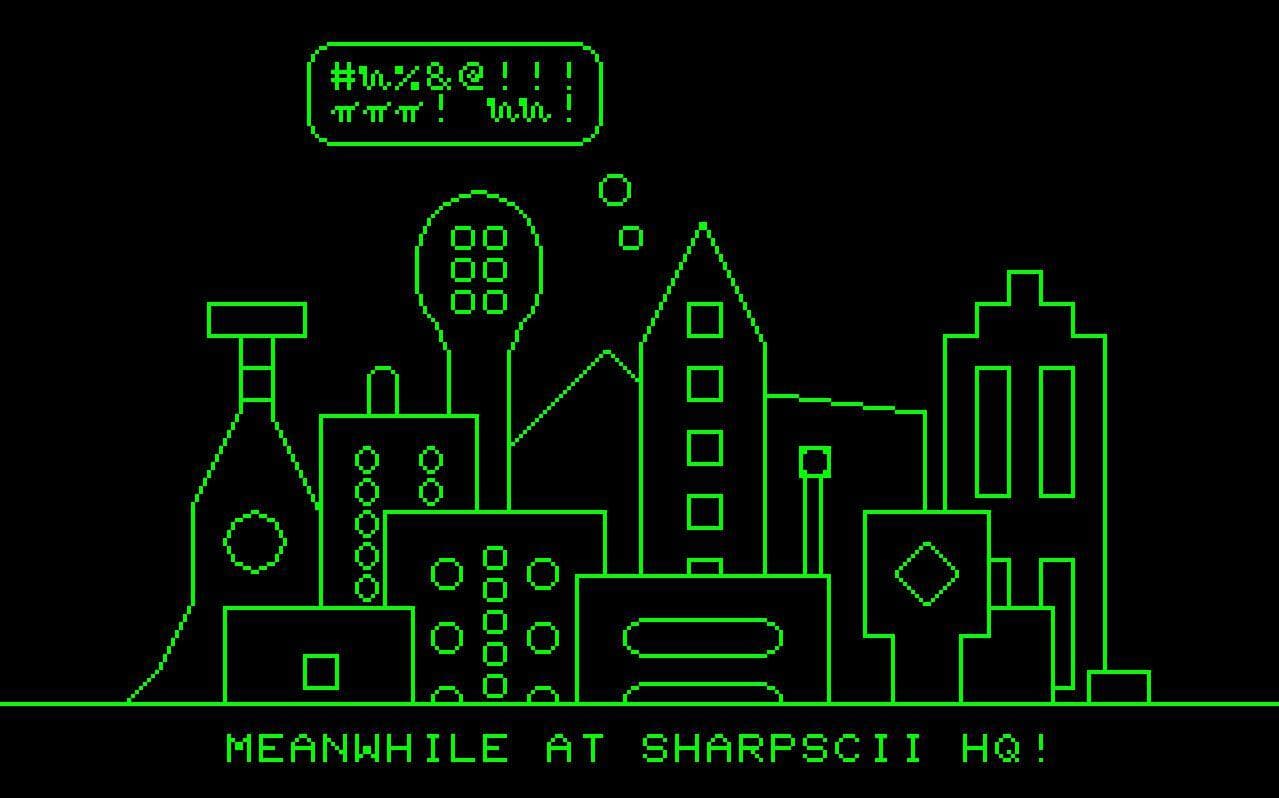 SharpSCII Invaders screenshot 2