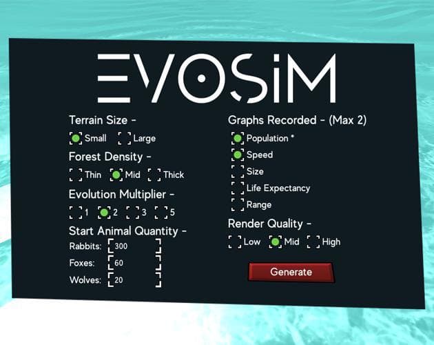 EvoSim (dominik.alk) screenshot 2