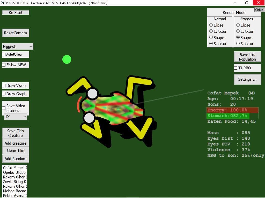 Ecosystem evolution screenshot 3