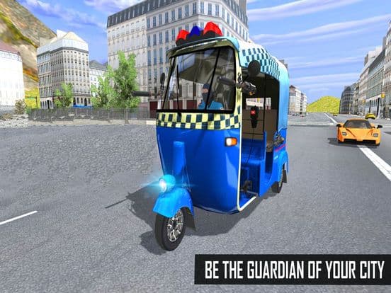 Police Tuk Tuk: Auto Rickshaw Driving Simulator screenshot 2