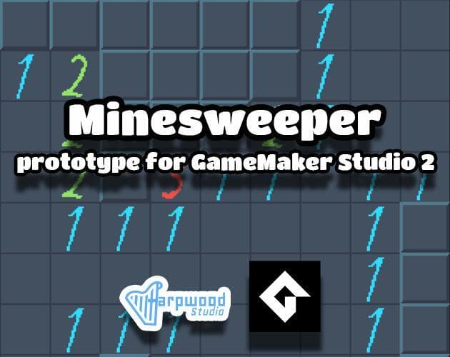 Minesweeper prototype for GameMaker Studio 2