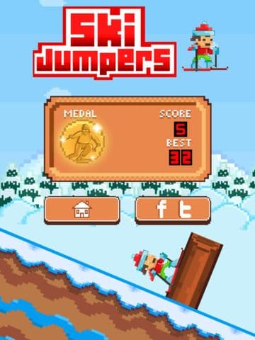 Ski Jumpers - Play Free Pixel 8-bit Skiing Games
