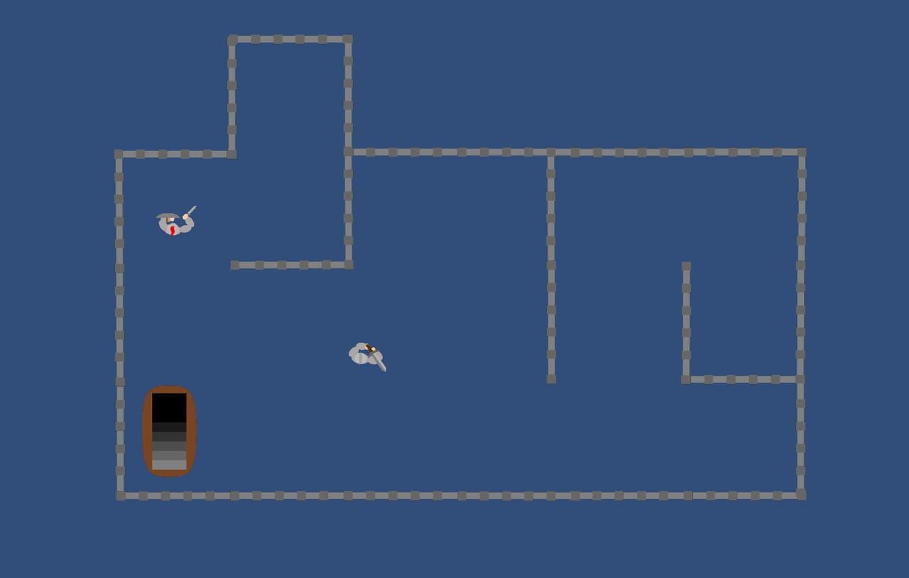 defens game with two characters. screenshot 2