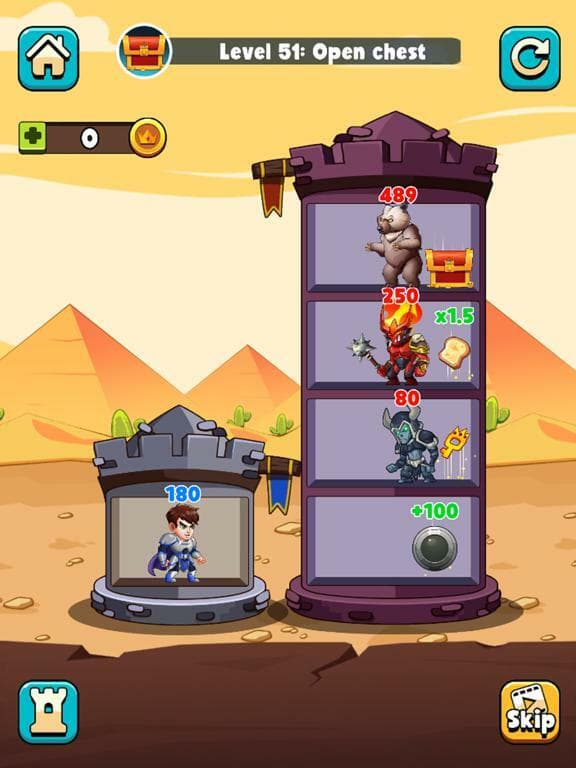 Hero Tower War - Math Puzzle