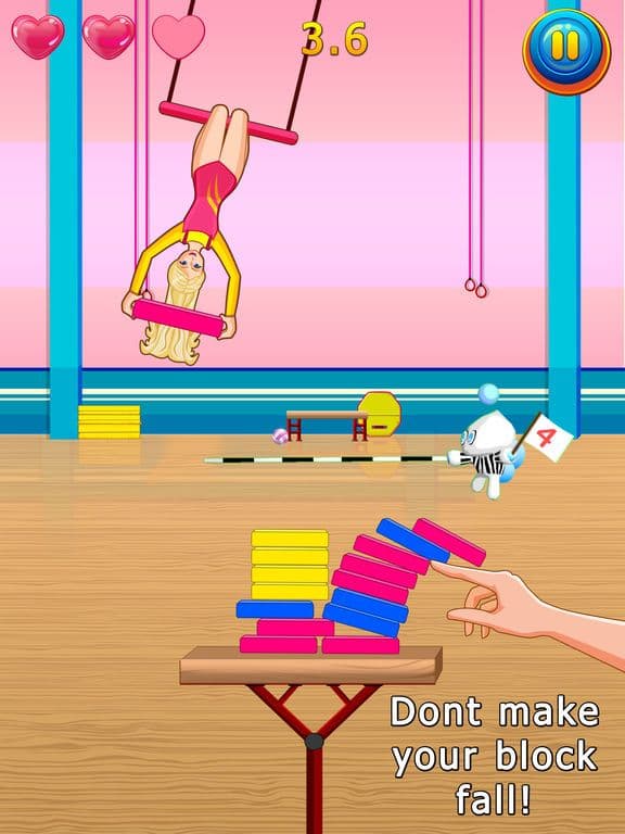 Amazing Princess Gymnastics Block Drop screenshot 3